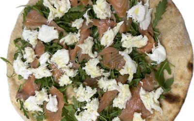 Salmone, rucola, zucchine e bufala €10.00